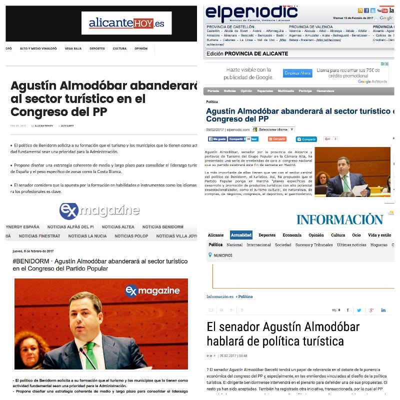 Congreso de PP Agustín Almodóbar enmiendas turismo
